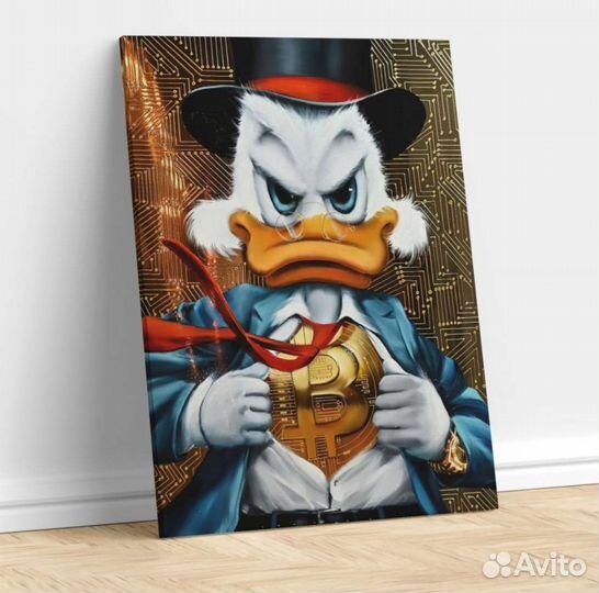 Картина на холсте скрудж макдак