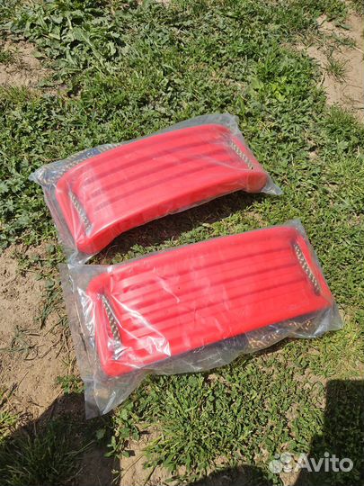 Качели подвесные красные