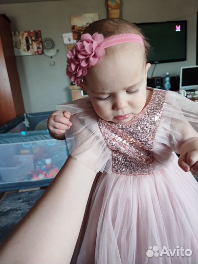 Платье на годик для двойни