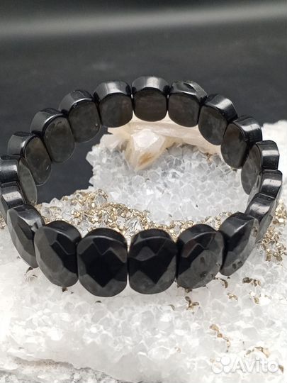 Браслет из обсидиана