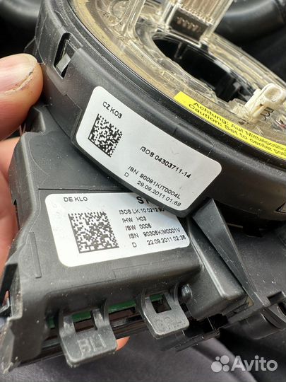 Подрулевой шлейф g85 датчик ауди vw