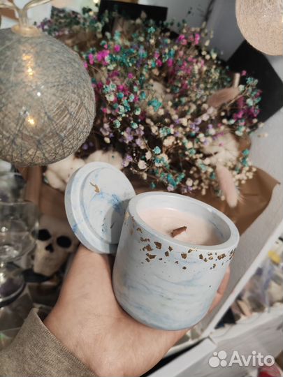 Ароматическая свеча ручной работы