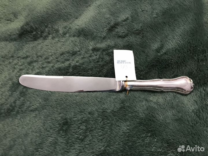 Серебряный кухонный нож новый