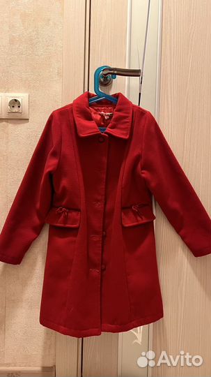 Пальто для девочки 128-134