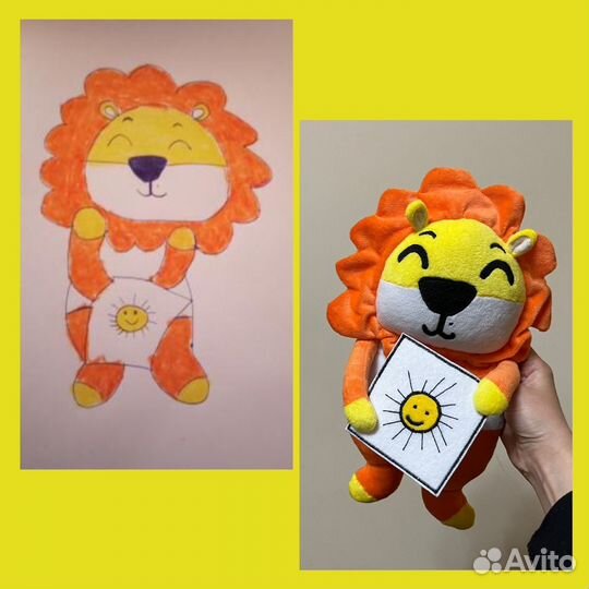 Создание плюшевых игрушек из рисунков детей