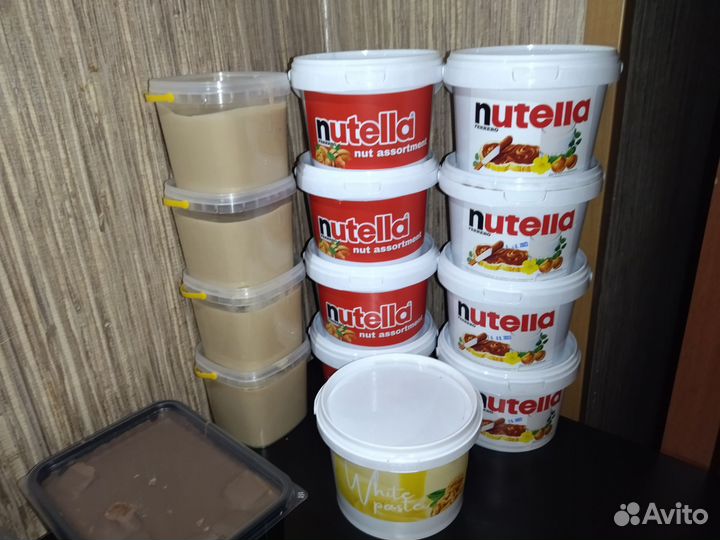 Nutella, паста из кешью, ореховая шоколадная паста