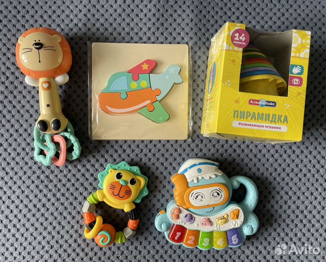 Развивающие игрушки для ванны, грызунки, погремушк