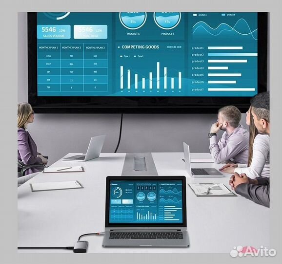 HUB USB-концентратор Baseus 4-in-1 Новый