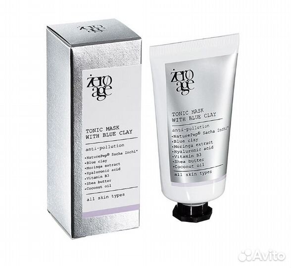 Маска Zero Аge тонизирующая с голубой глиной 50мл
