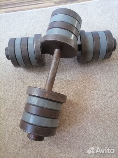 Гантели разборные по 25 кг. Общий вес 50 кг