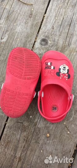 Crocs Кроксы сабо для девочки Микки 26 размер