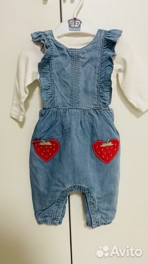 Комбинезон Mothercare 62-68, боди в подарок