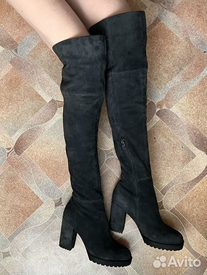 Сапоги-ботфорты зимние 39 40