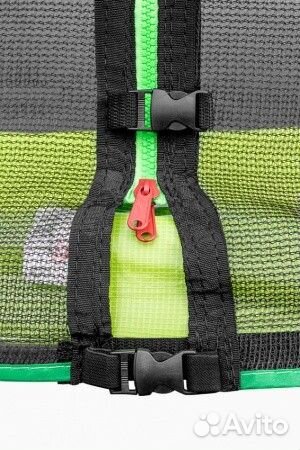 Батут alpin 4,04м с защитной сеткой и лестницей