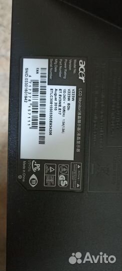 Монитор Acer v223w EOb 22