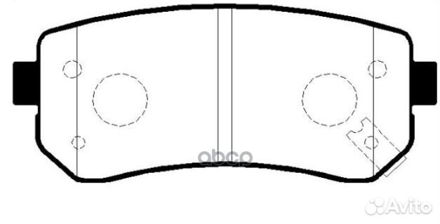 GK0542 колодки дисковые задние Hyundai Accent