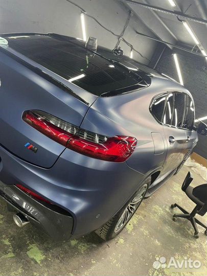 Плавники на заднее стекло черный глянец BMW X4 G02