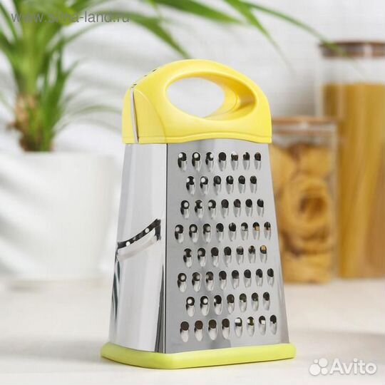 Тёрка четырёхгранная «Релайн», 141223 см, прорезин