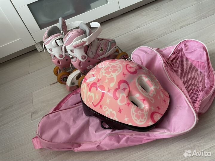 Роликовые коньки детские раздвижные