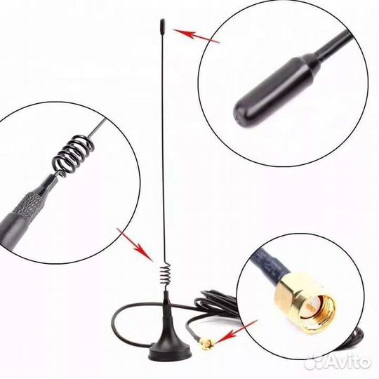 Антенна жсм на магните