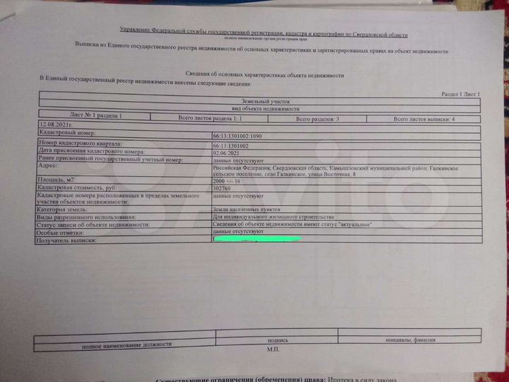 Участок 20 сот. (ИЖС)