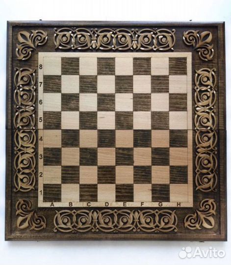 Шахматы резные квадратные 3в1