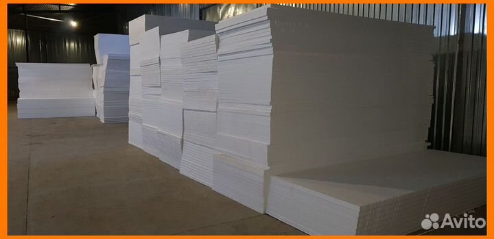 Пенопласт Фасадный ппс 16 Ф 100 мм Р