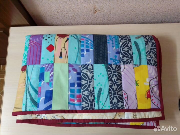 Одеяло детское лоскутное 145*108 см