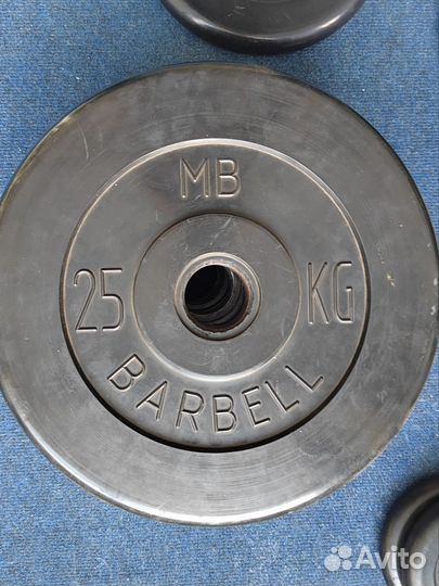 Гриф олимпийский 20 кг и блины
