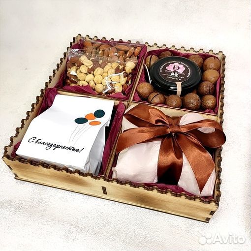 Мужской подарочный бокс, съедобный подарок