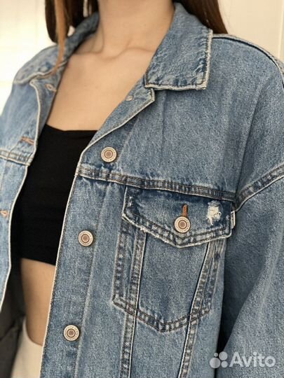 Джинсовая куртка bershka