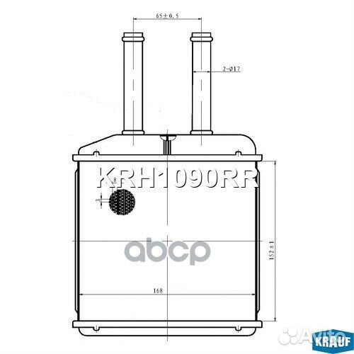 Радиатор отопителя KRH1090RR Krauf