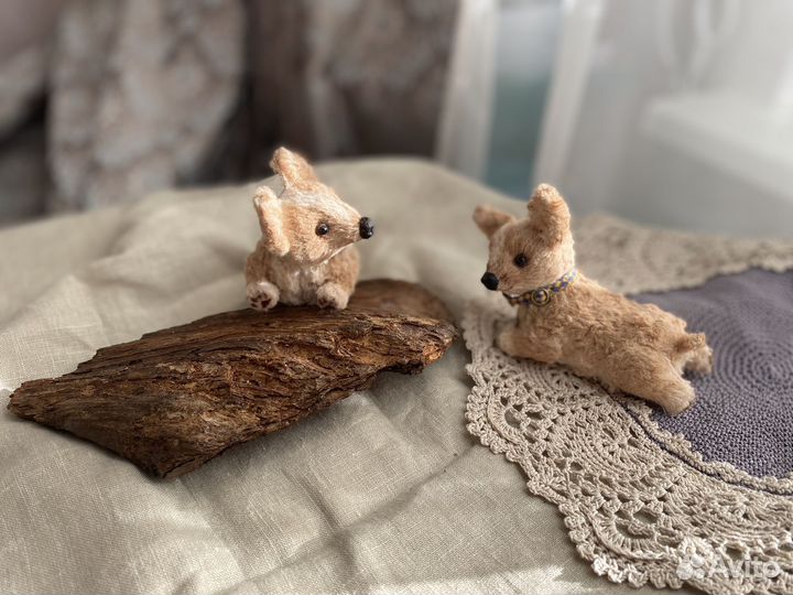 Тедди корги корманная игрушка