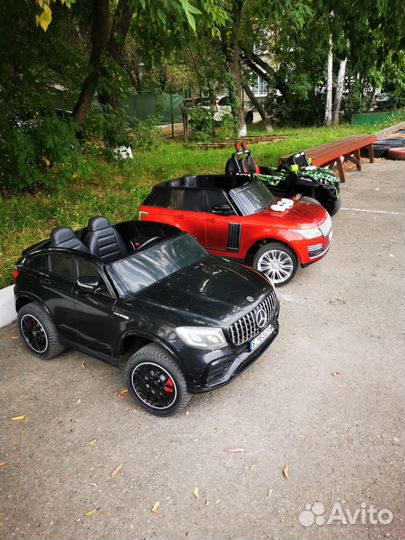 Детский электромобиль двухместный бу