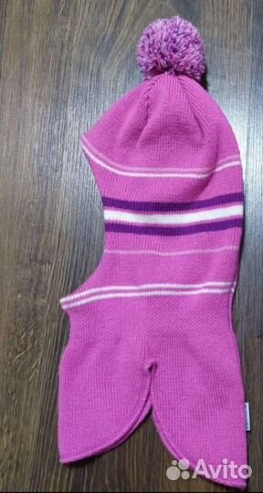 Шапка шлем для девочки 2шт