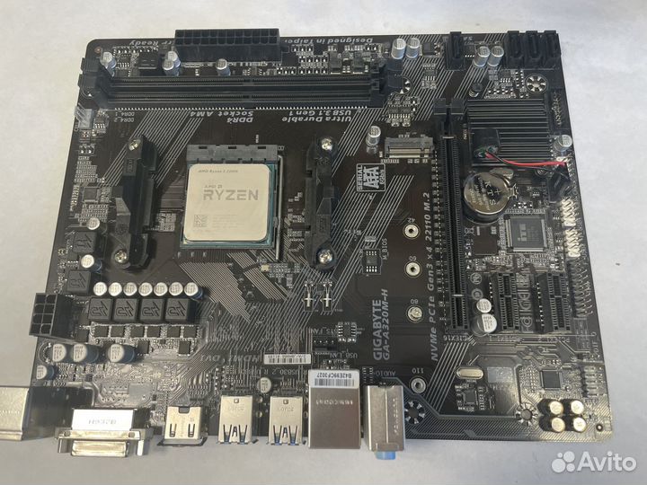 Плата А320 + ryzen 3 2200G