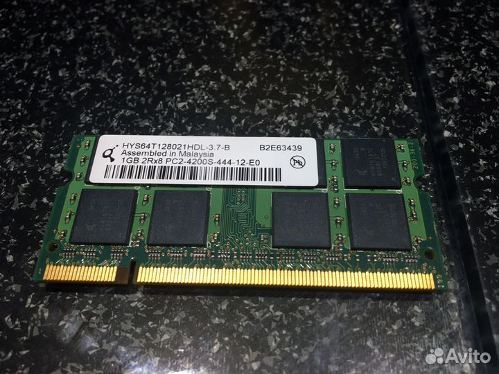 Память Qimonda SO-dimm DDR2-533 1 GB