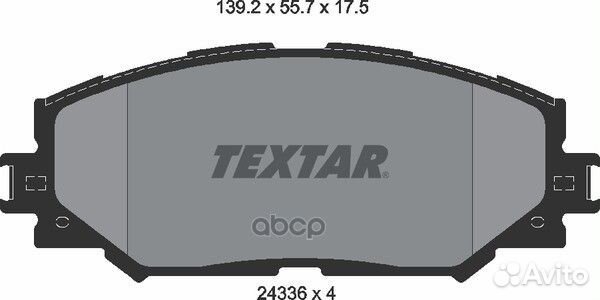 2433601 колодки дисковые передние Toyota RAV4