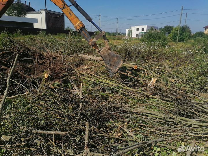 Выравнивание, раскорчевка, отсыпка участка