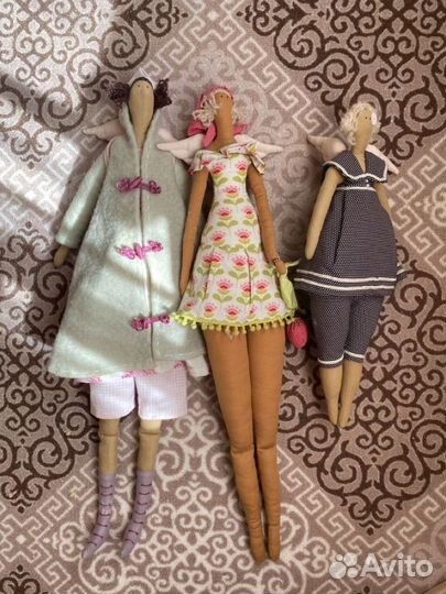 Кукла Тильда ручной работы 3 шт