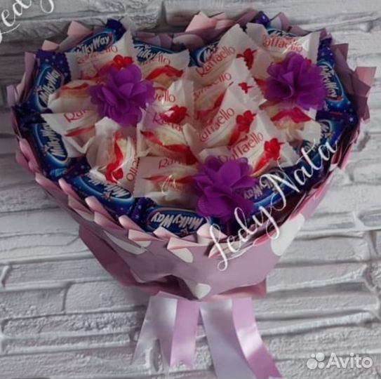 Сладкие букеты из конфет