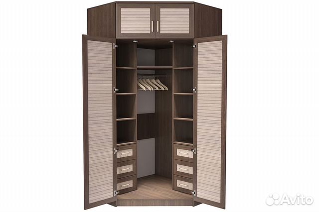 Шкаф угловой двухстворчатый 