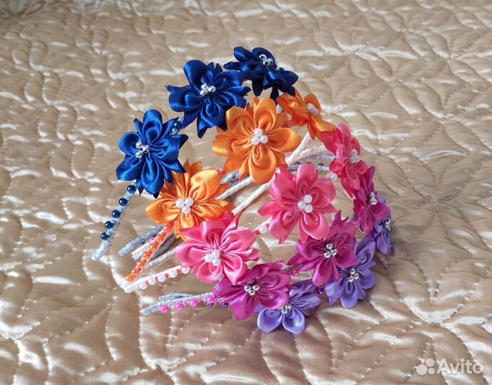 Ободок с цветами