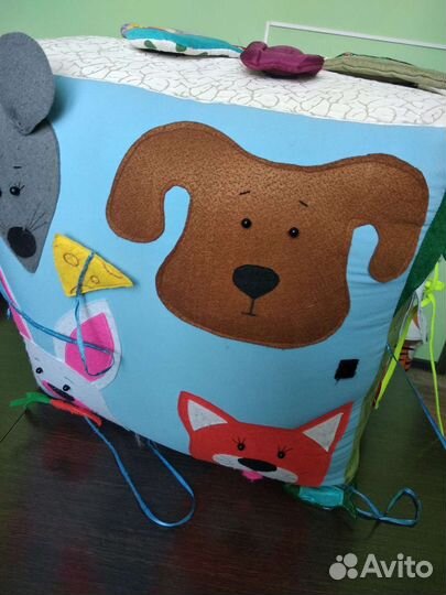 Развивающий кубик мягкий