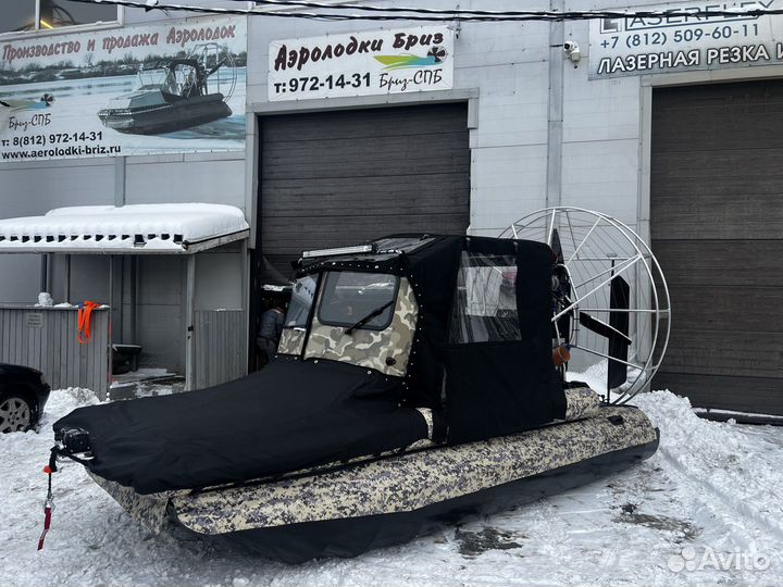 Аэролодка Бриз 480 - двигатель 110 л.с