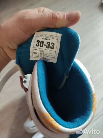 Коньки nordway детские раздвижные р 30-33