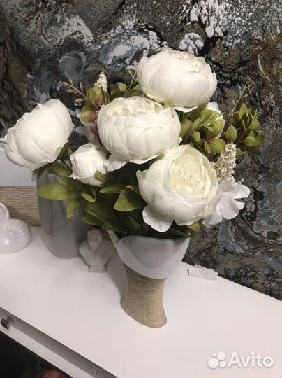 Букет искусственных пионов