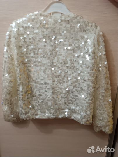 Накидка, пиджак праздничная для девочки 134-140