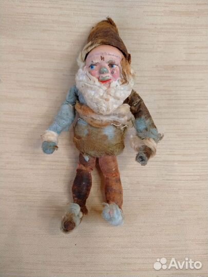 Ватная ёлочная игрушка Гном/старик