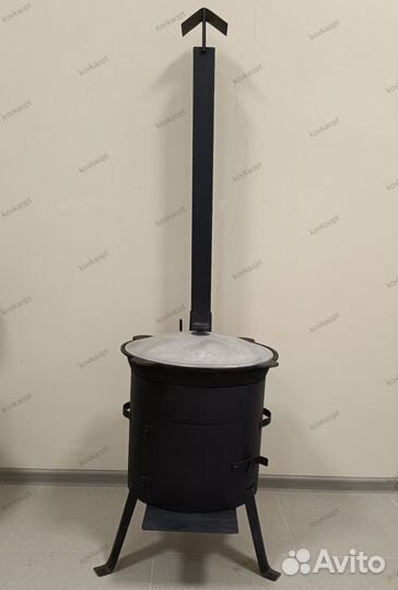 Печь под казан 12 литров *(с трубой)и дверцой